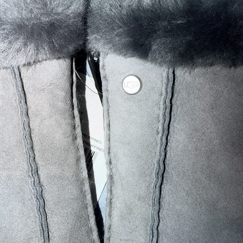UGG Gray Shearling Gloves